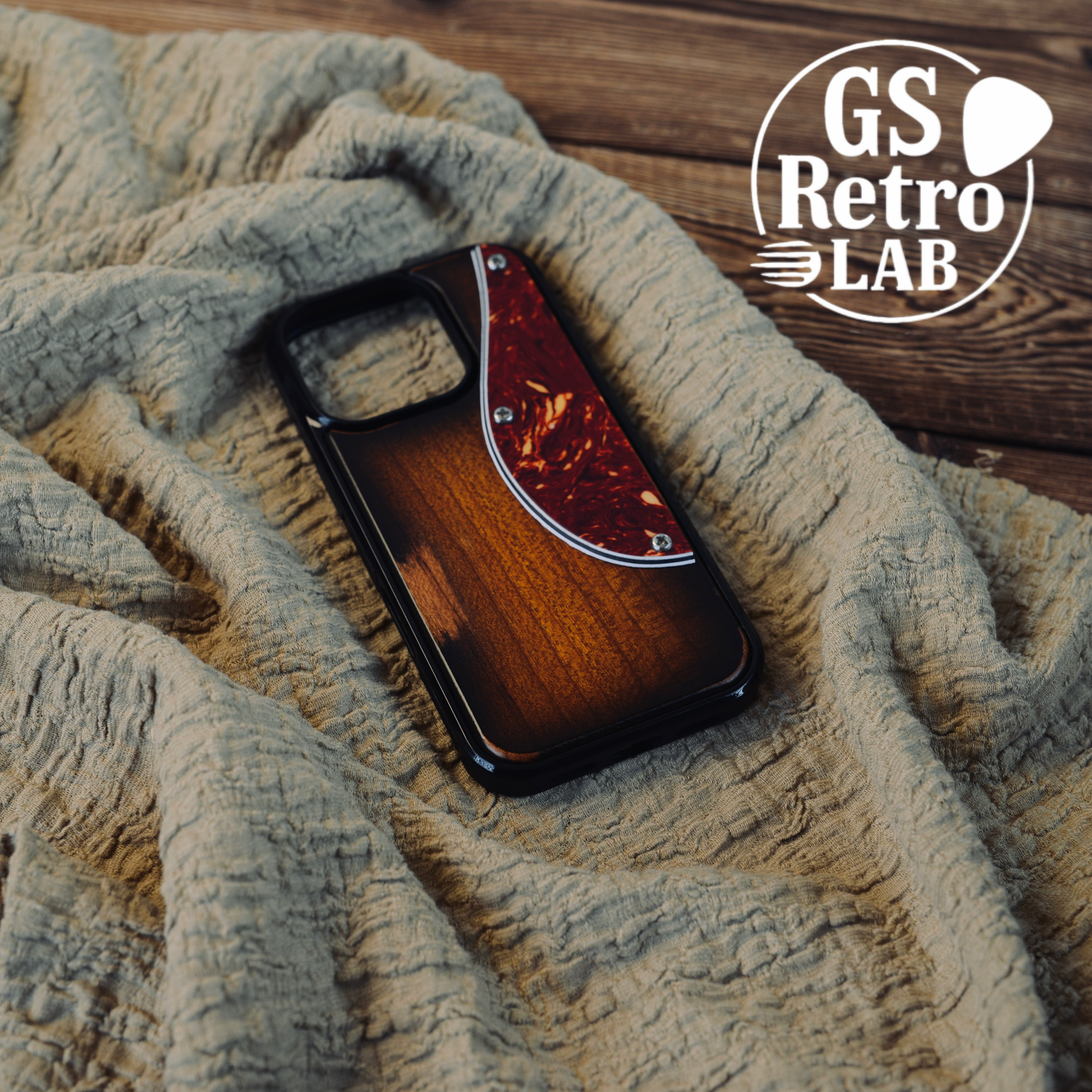 Classic Guitar Phone Case - Sunset Red