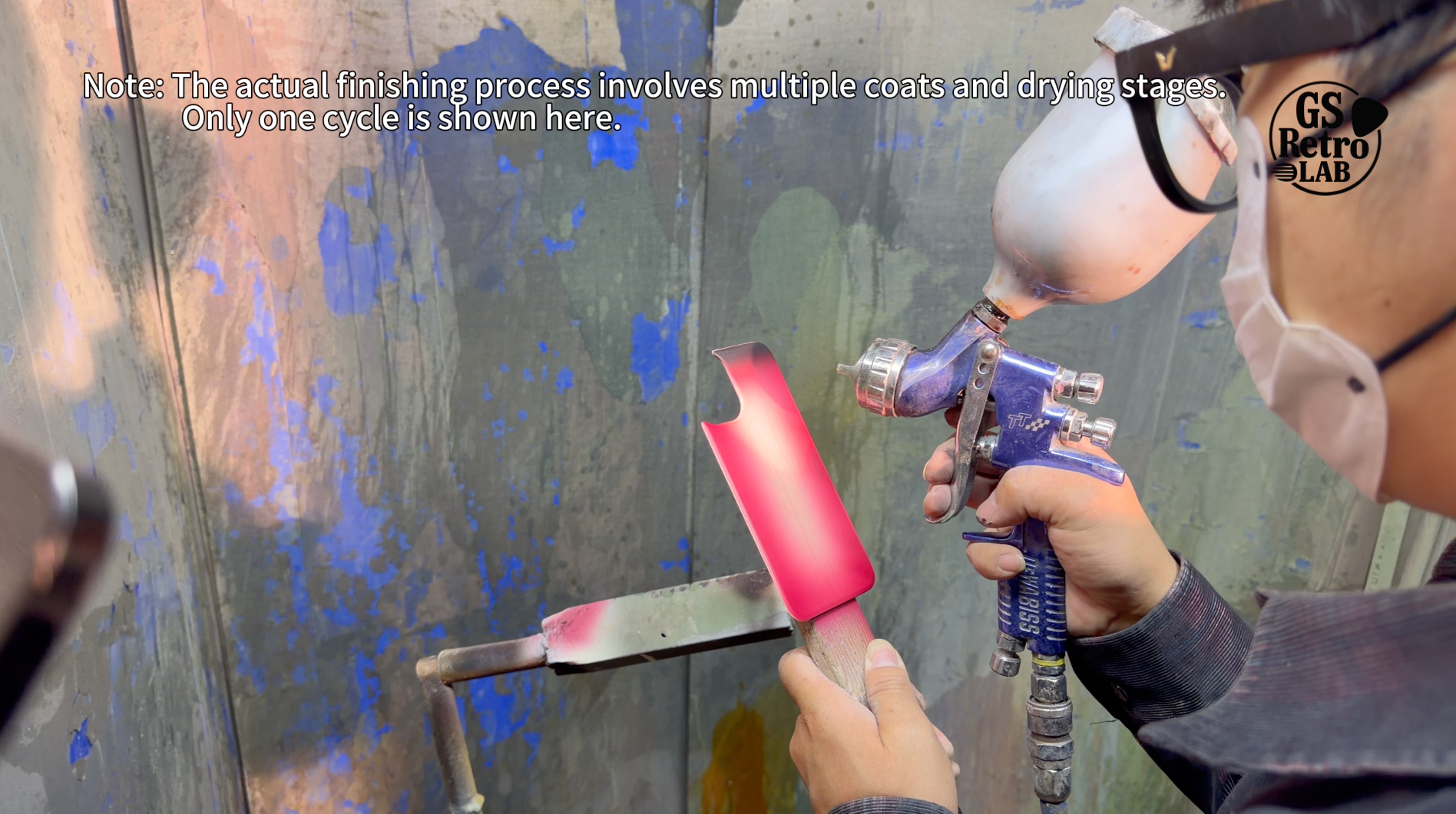 Process step: building the sunburst color layers