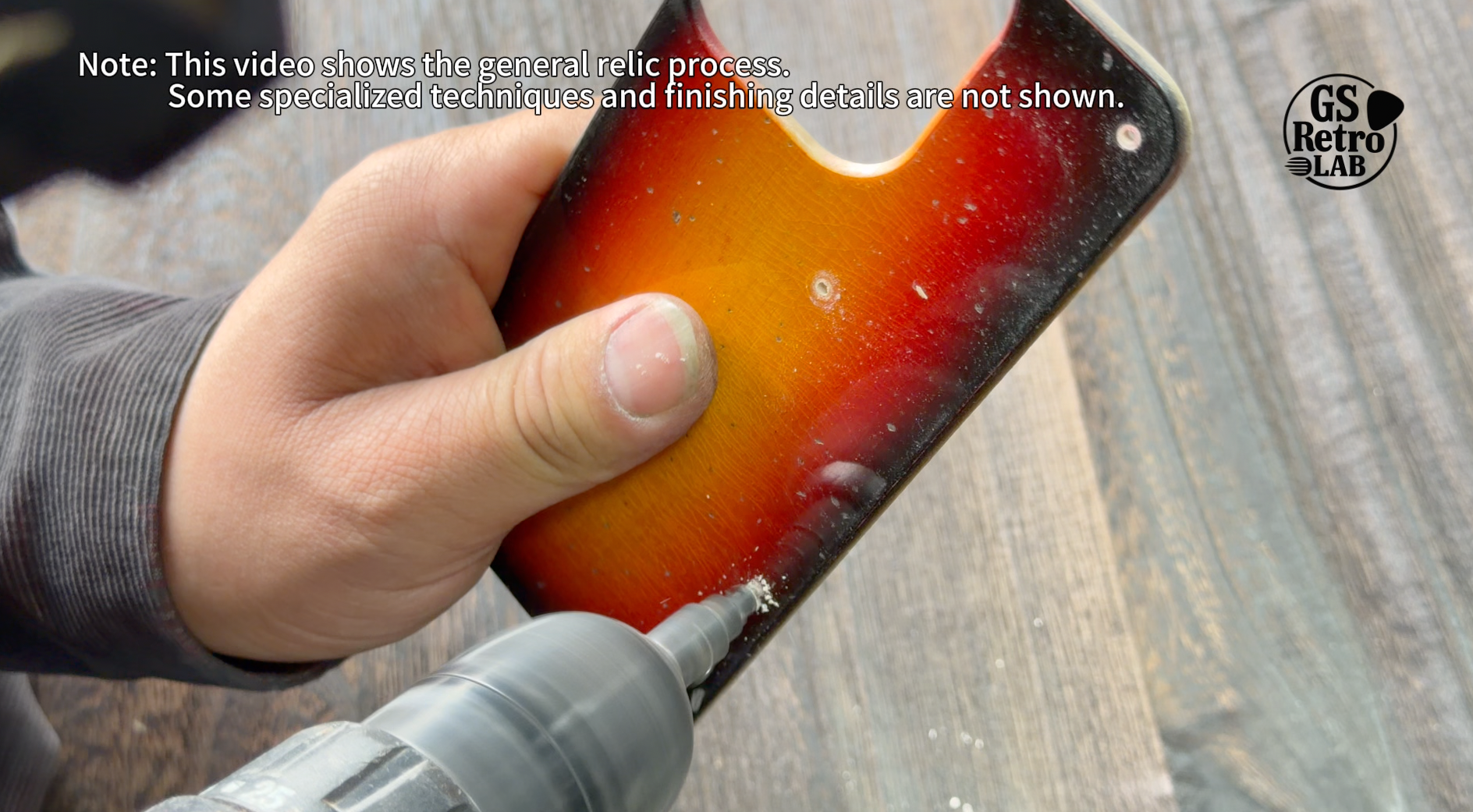 Process step: assembling the finished guitar phone case